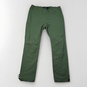 Topo Designs Tech Pants Men’s Size XL Olive Green Nylon Blend Outdoor Hiking